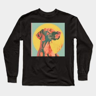 Vizsla in 80's Long Sleeve T-Shirt